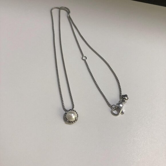 Petite Chatelaine® Necklace in 925 Sterling Silver with Pearl - Picture 5 of 7